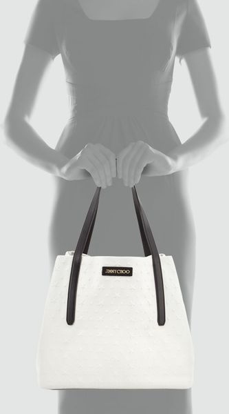 jimmy choo white tote