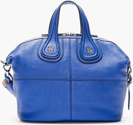 Givenchy Royal Blue Leather Nightingale Shoulder Bag in Blue Givenchy Royal Blue Leather Nightingale Shoulder Bag in Blue