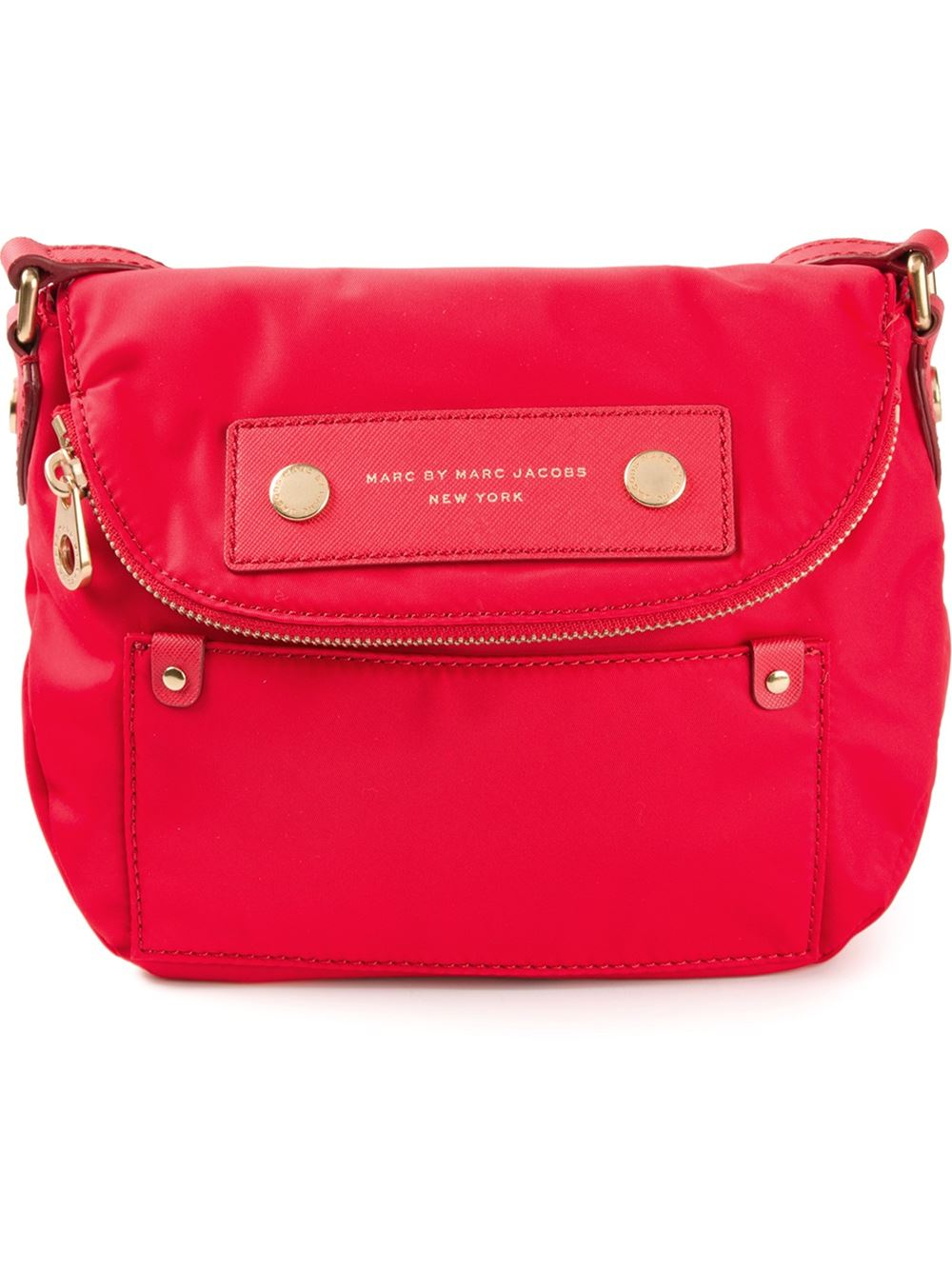 Lyst Marc By Marc Jacobs Preppy Shoulder Bag In Red