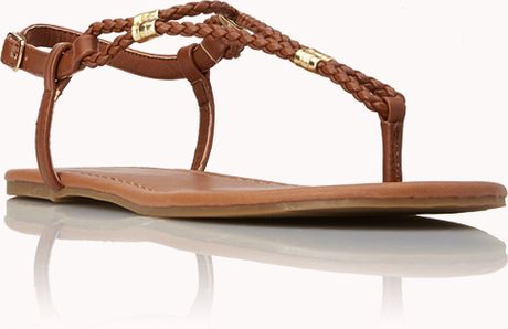 Forever 21 Braided Boho Sandals in Brown (Chestnut) | Lyst