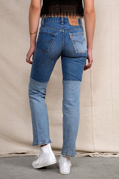 Urban Outfitters Hym Salvage X Urban Renewal Twotone Patch Jean in ...