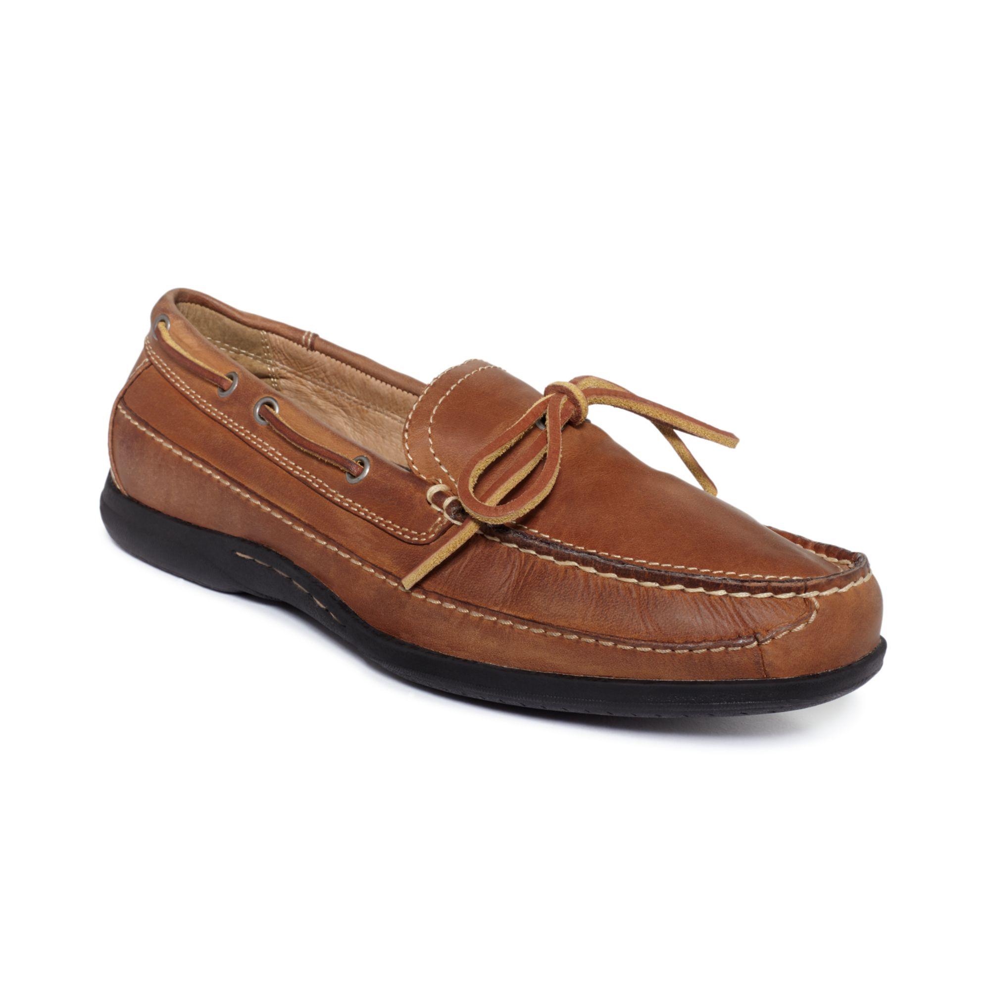 Johnston  Murphy Trevitt Boat Shoes in Beige for Men (Tan) | Lyst