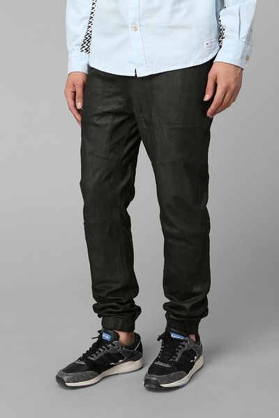 zanerobe leather joggers