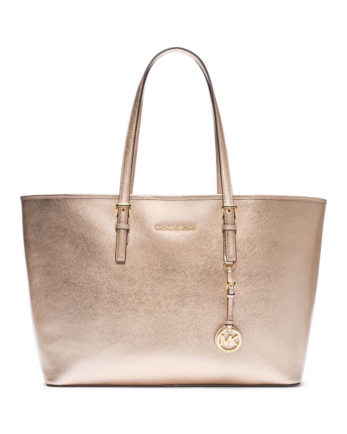 Michael By Michael Kors Medium Jet Set Travel Tote in Gold (PALE GOLD)