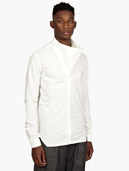 rick owens outer shirt