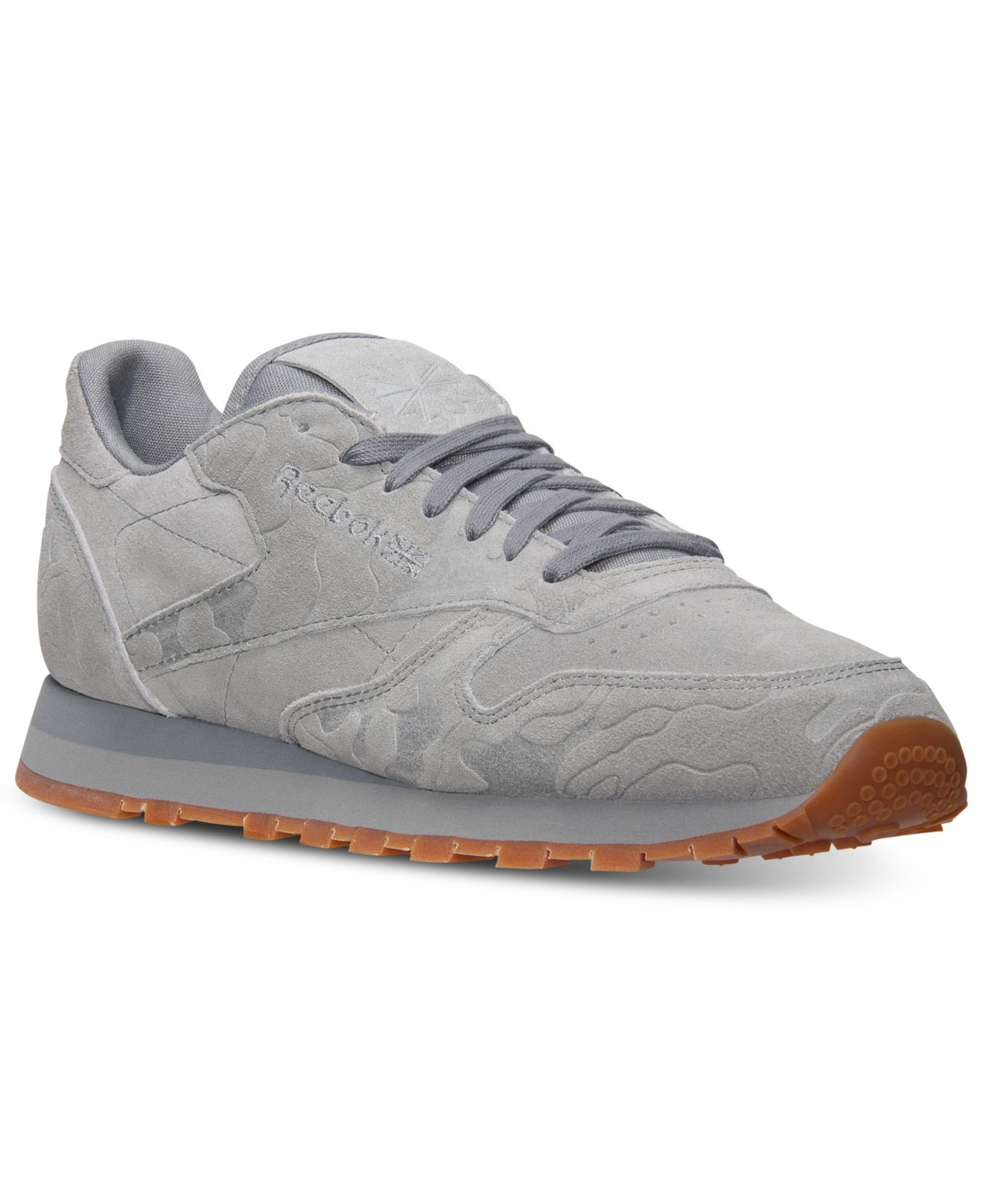 men's reebok classic leather gum casual shoes