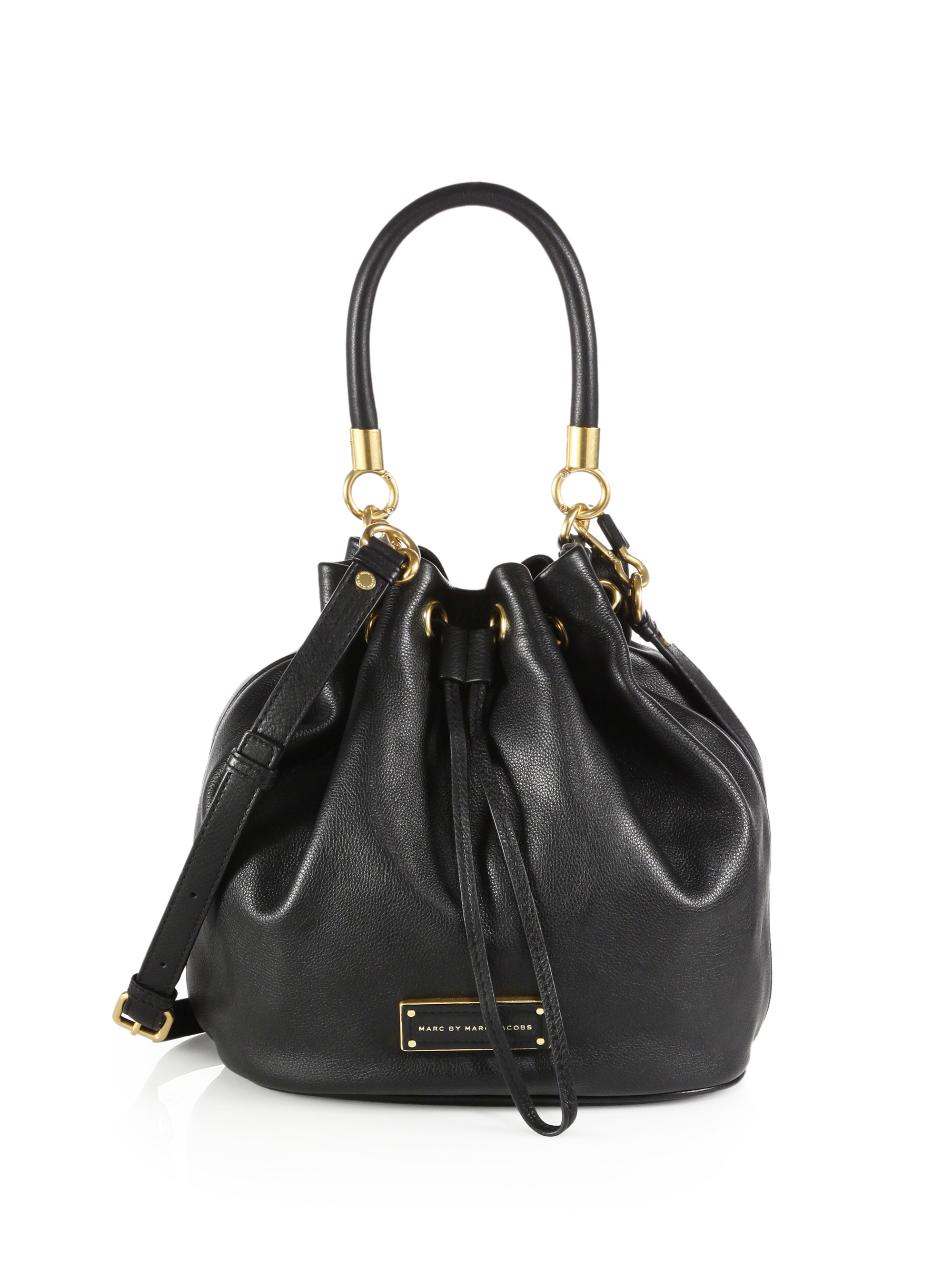 Marc By Marc Jacobs Too Hot To Handle Drawstring Bucket Bag in Black | Lyst