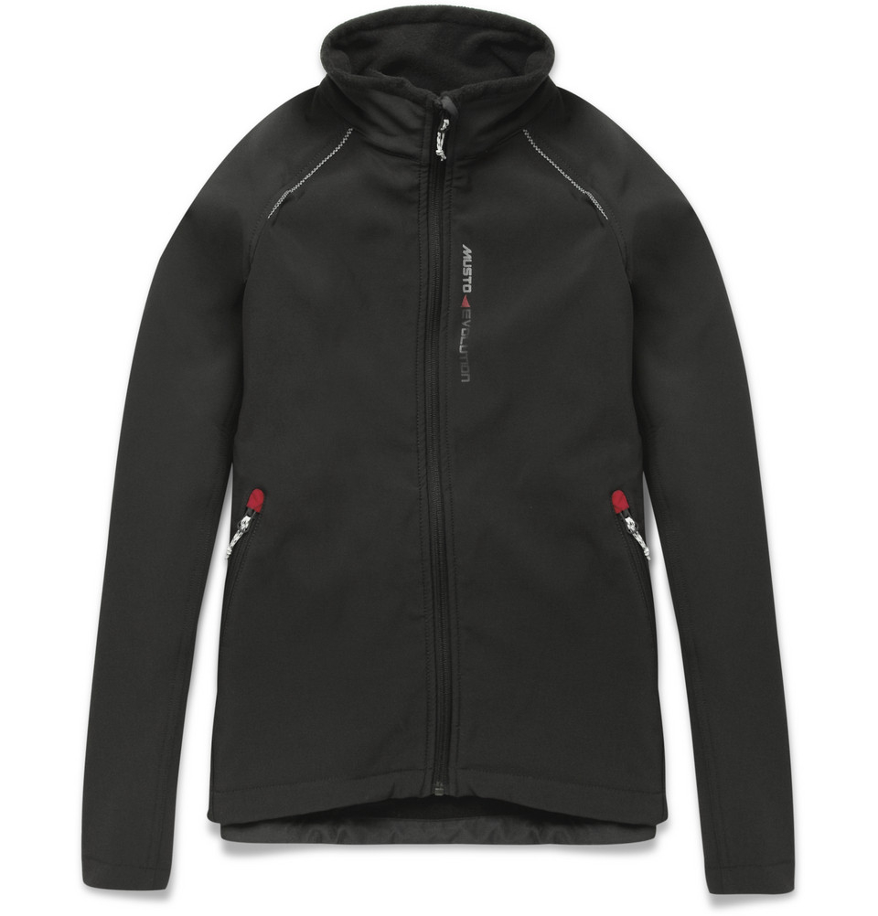 Musto Sailing Evolution Soft Shell Fleecelined Jacket in Black for Men