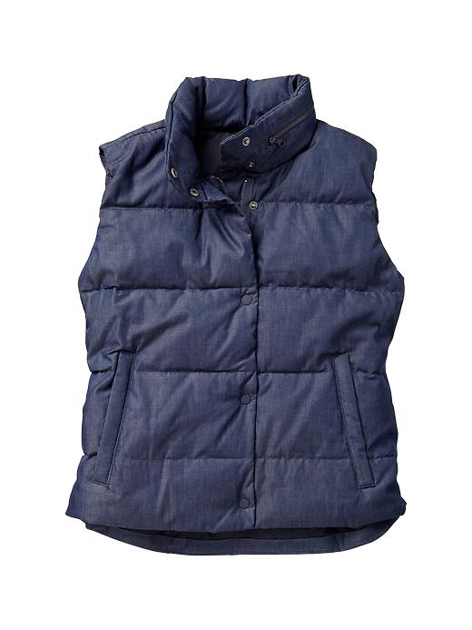 Gap Puffer Vest in Blue Lyst