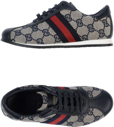 mens blue gucci trainers