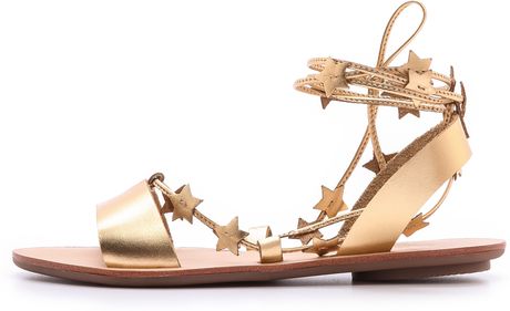 loeffler randall gold flats