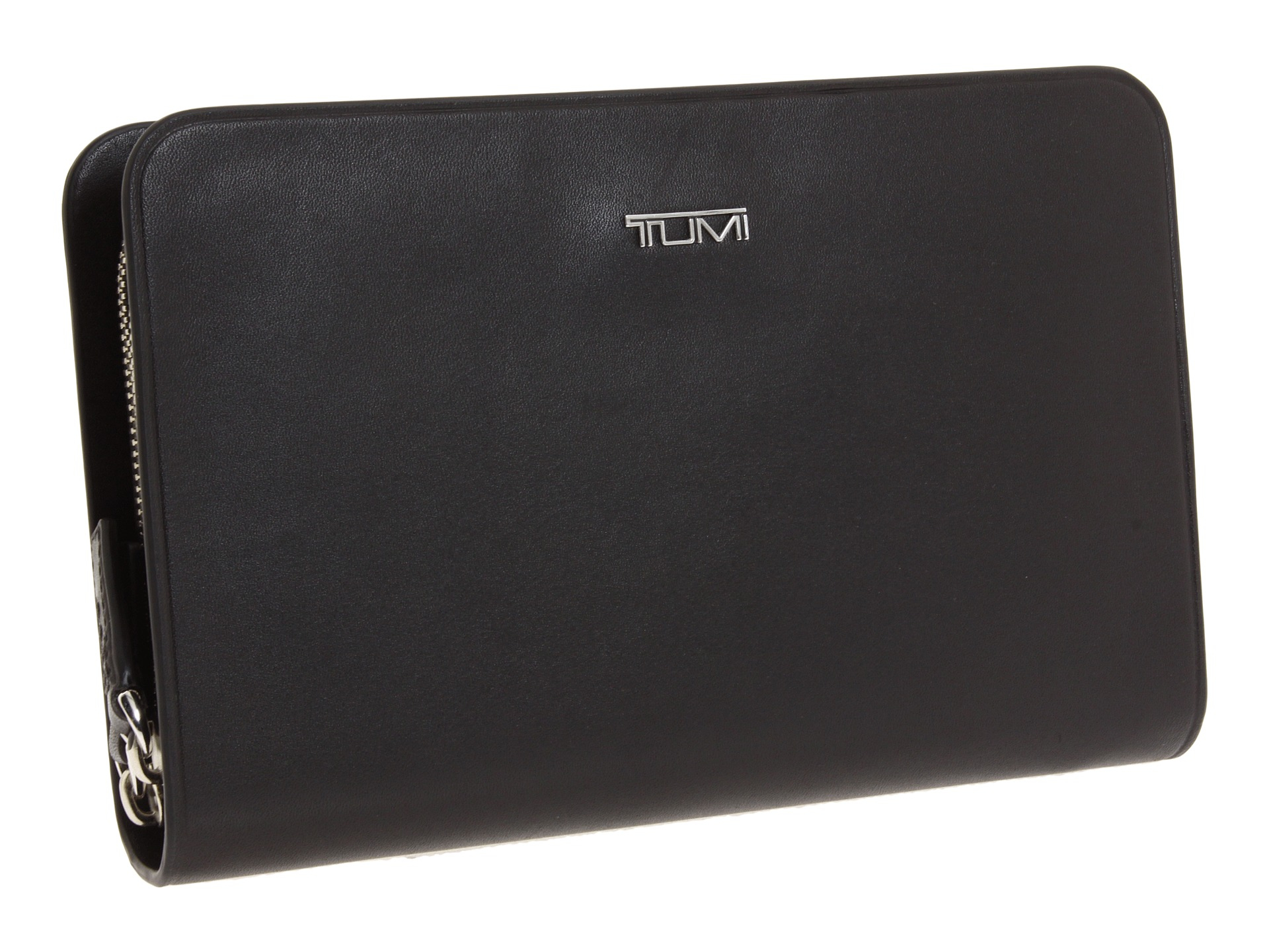Tumi Bedford Executive Double Zip Around Leather Clutch in Black Lyst