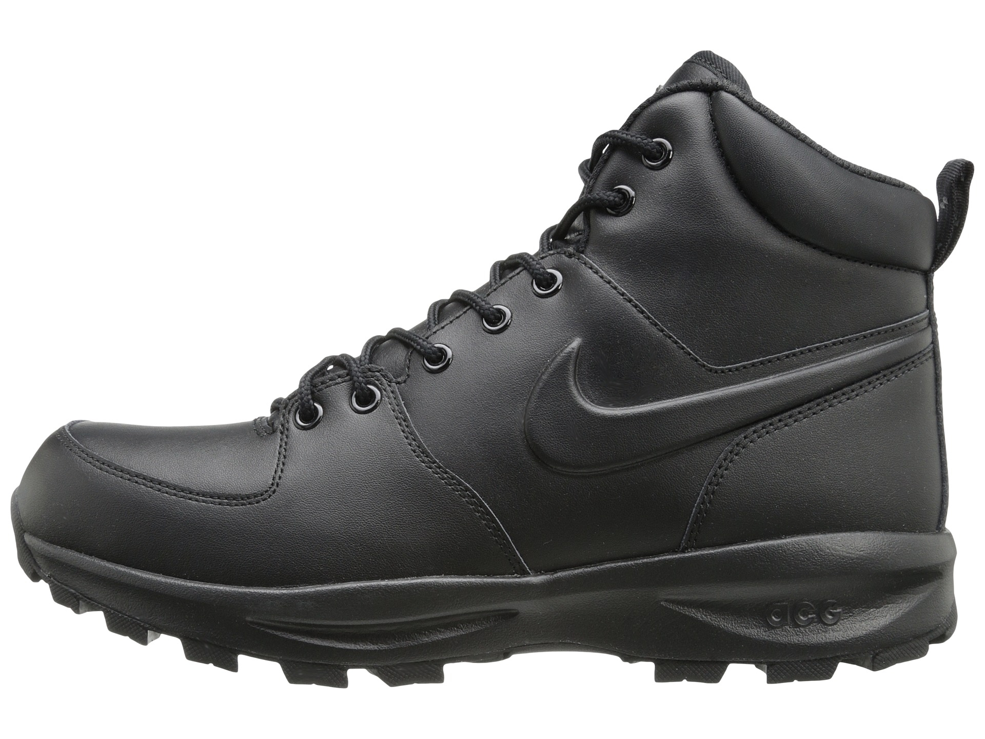 nike manoa black leather