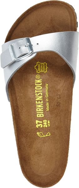 Womens Birkenstock Madrid Magic Galaxy Silver Single Strap Sandals Shu Size | eBay