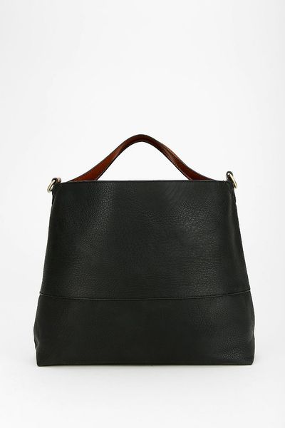 Urban Outfitters Amanda Oversized Vegan Leather Hobo Bag in Black ...