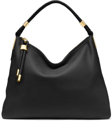 michael kors black hobo handbag