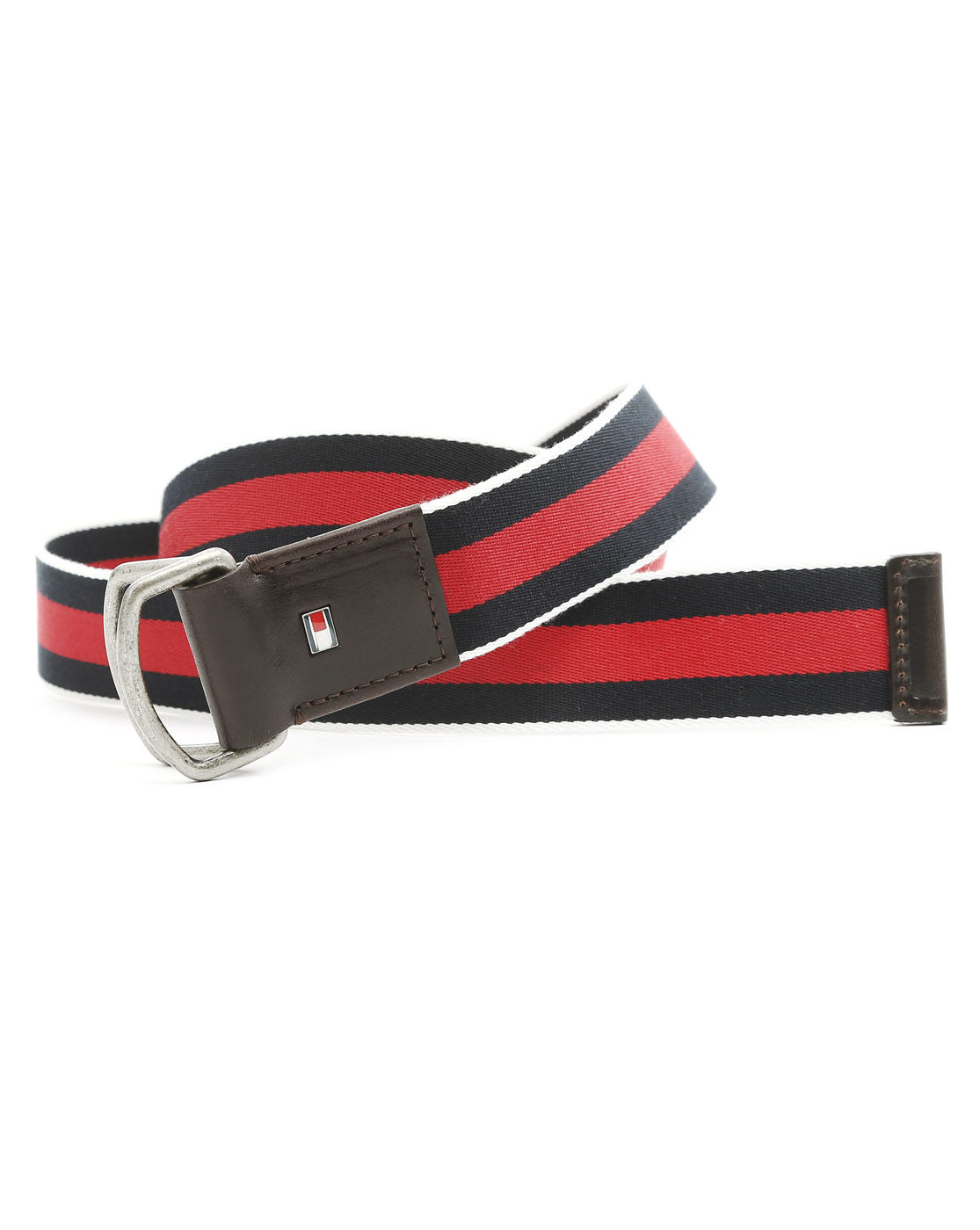 Tommy Hilfiger Red Black and White Canvas Belt in Red for Men | Lyst