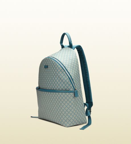 Gucci Diamante Supreme Canvas Backpack in Blue for Men (beige) | Lyst