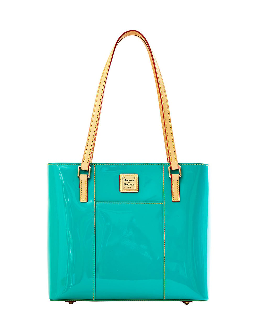 green patent bag