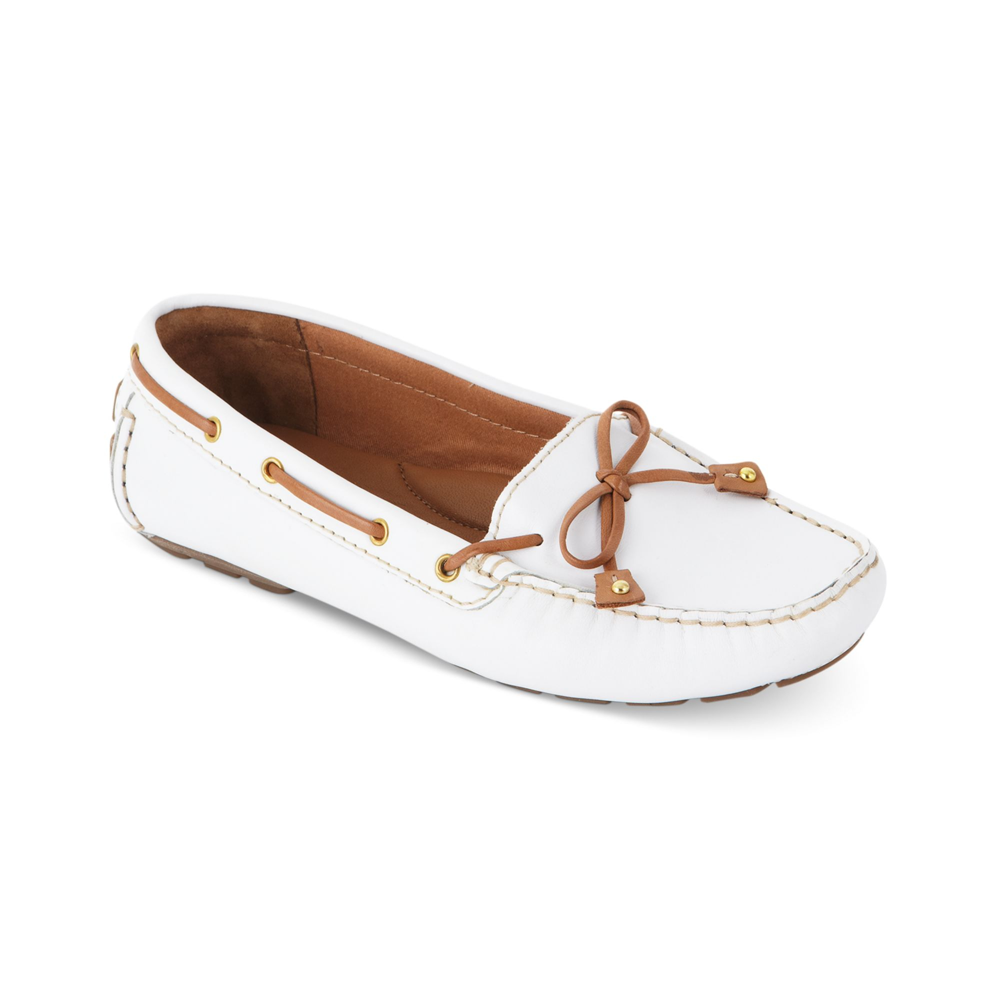 leather driving moc