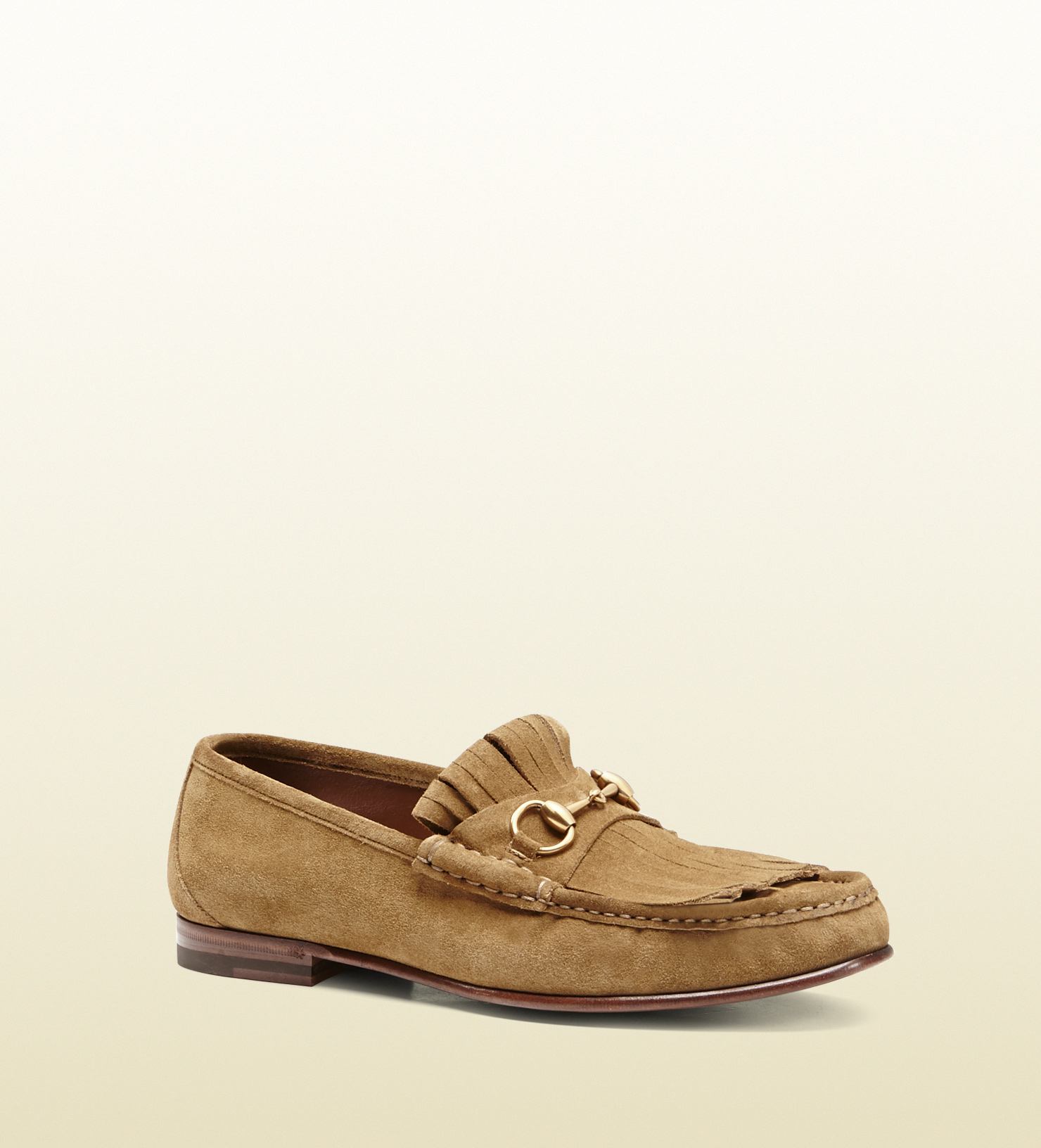 gucci horsebit loafers suede