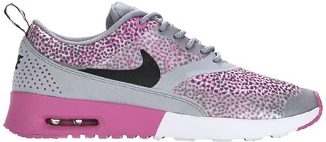 nike thea womens grey and pink