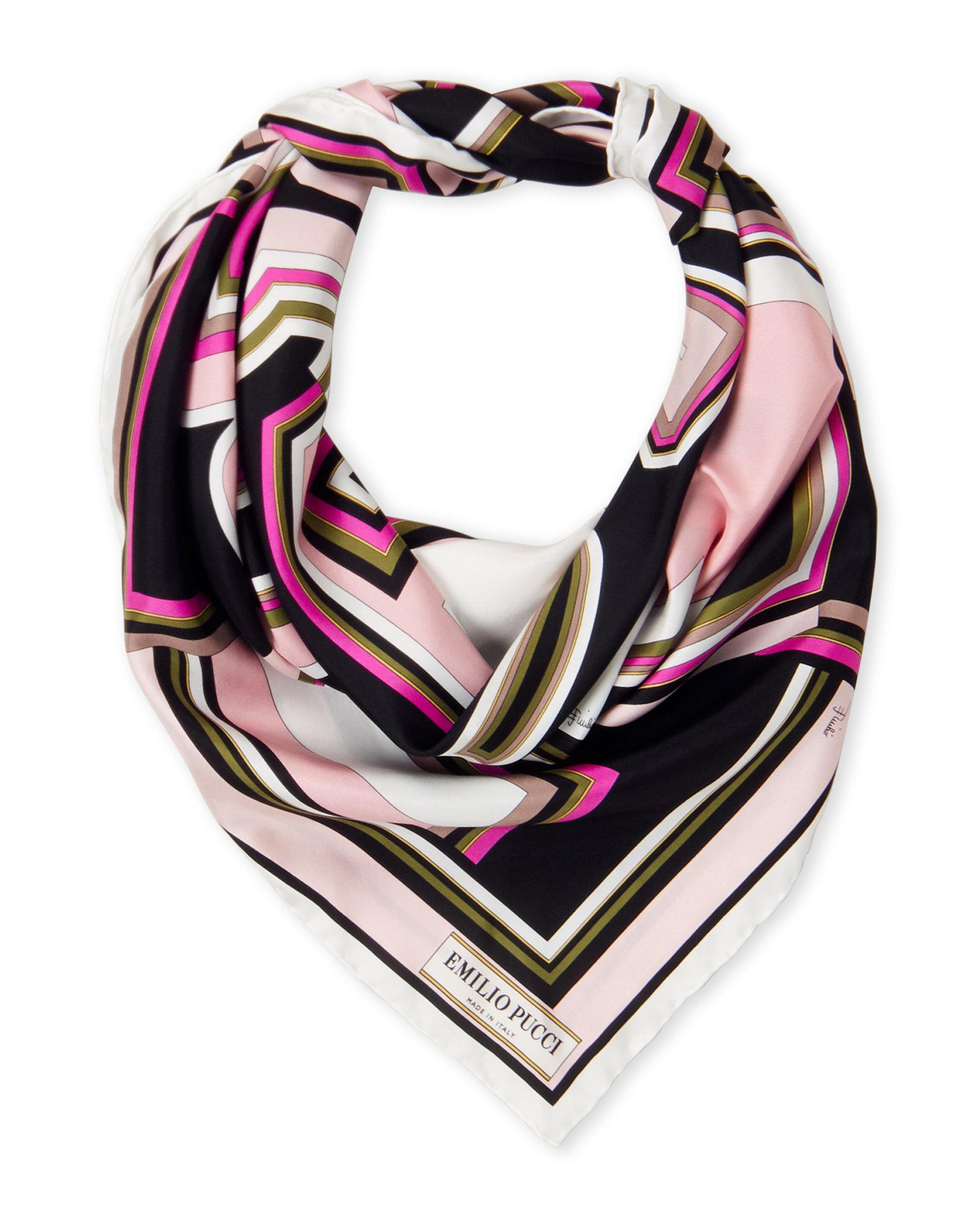 Emilio Pucci Printed Silk Scarf Lyst