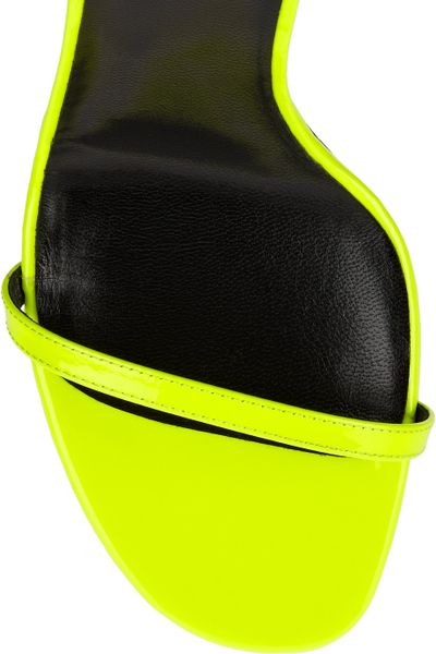 saint laurent neon heels
