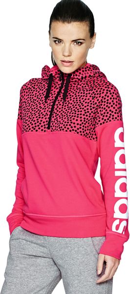 Adidas Adidas Reload Halfzip Hooded Top in Pink | Lyst