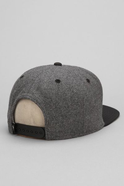 Urban Outfitters Stussy Stock Wool Snapback Hat in Black for Men ...