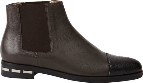 snakeskin chelsea boots womens