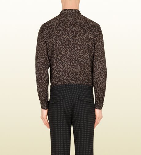 gucci animal print shirt