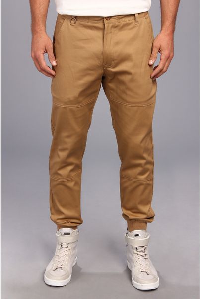 brown jogging pants