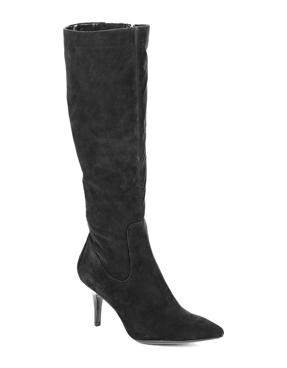 calvin klein grey suede boots