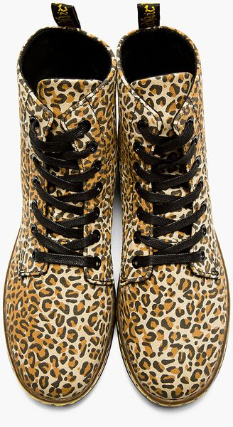 leopard print dr martens boots
