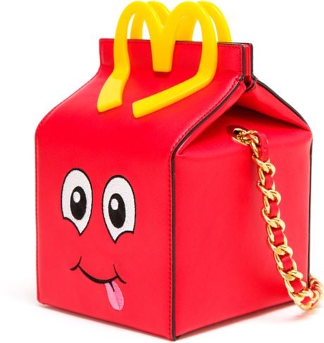 Moschino Happy Meal Box Bag In Red 