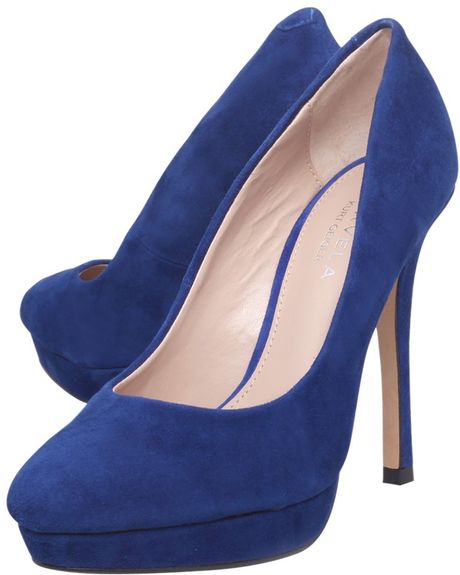 carvela blue suede shoes