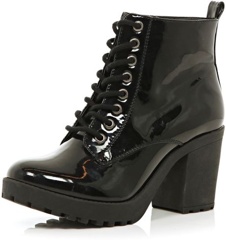 river island patent shoes