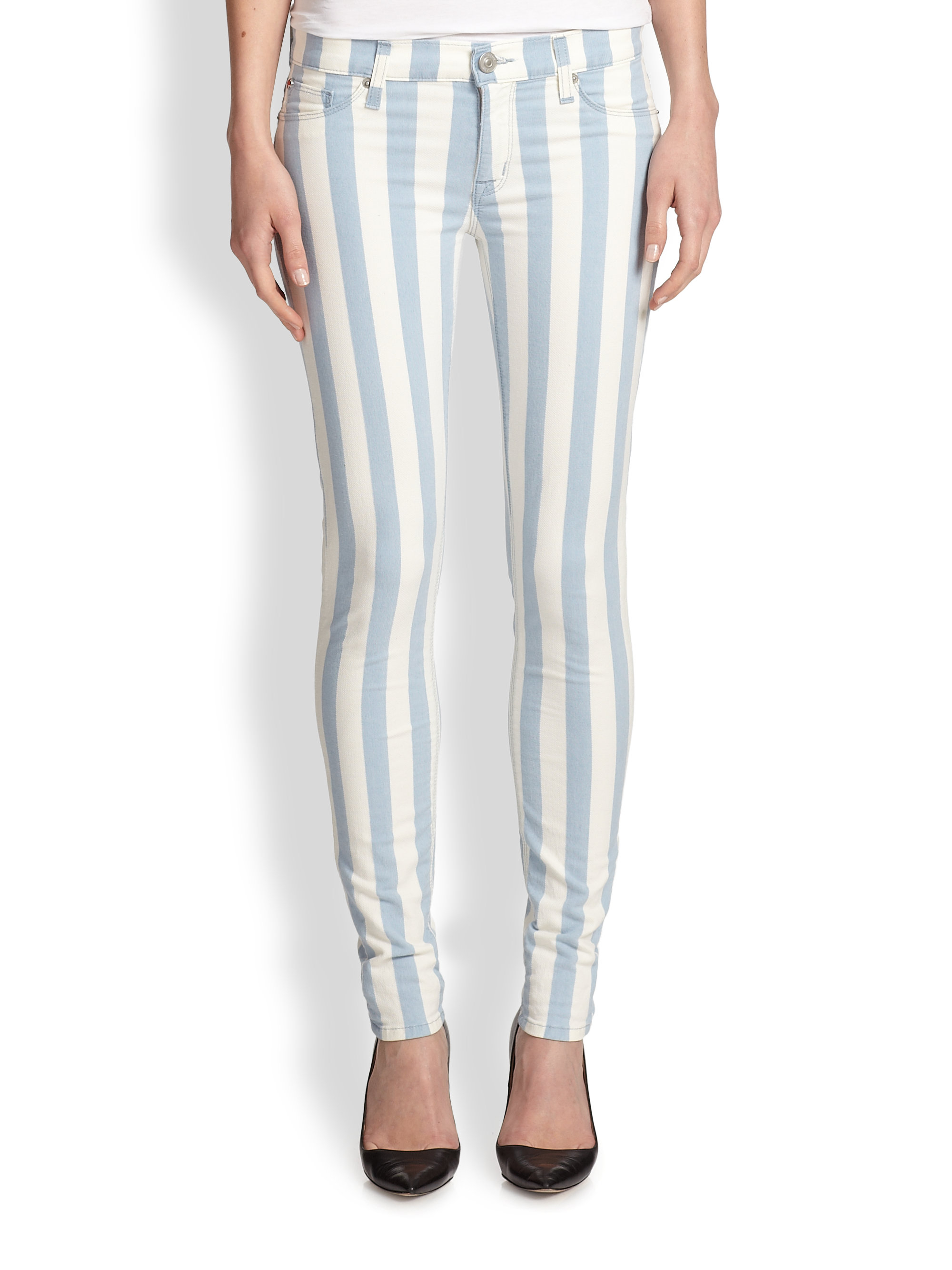 hudson stripe jeans