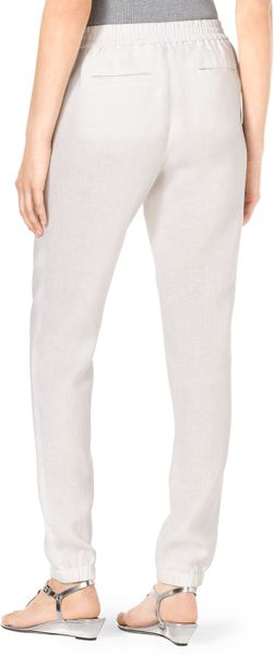 linen track pants