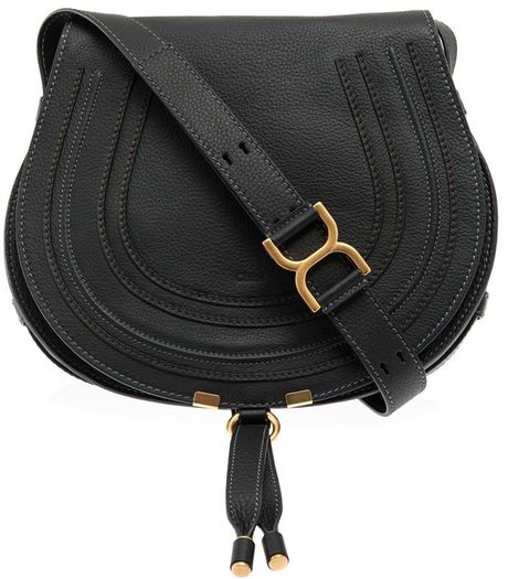 Chloé Marcie Medium Crossbody Bag in Black | Lyst