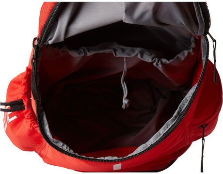 nike elite backpack red and black