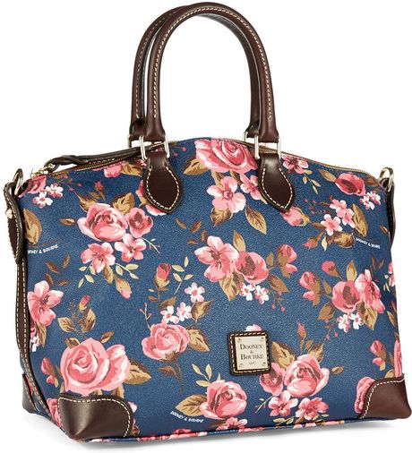 dooney & bourke floral satchel