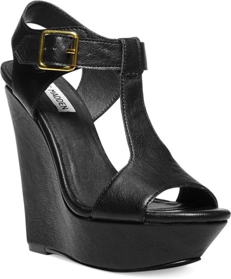 black wedge heels steve madden