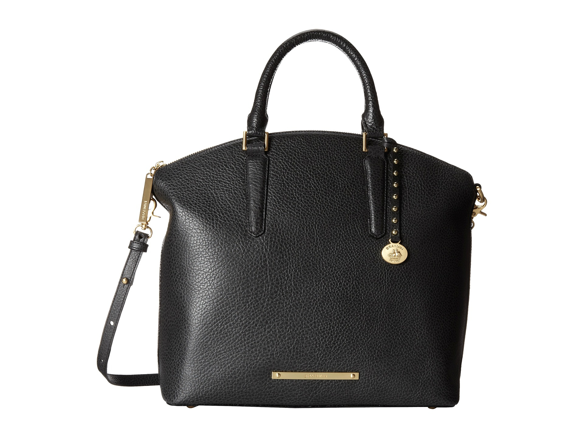 Brahmin Large Duxbury Satchel in Black Lyst