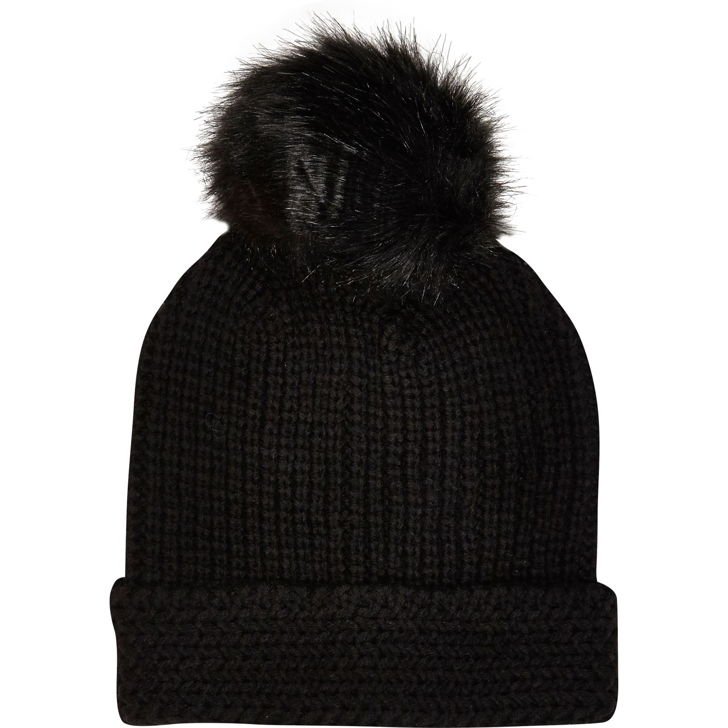 faux fur bobble hat