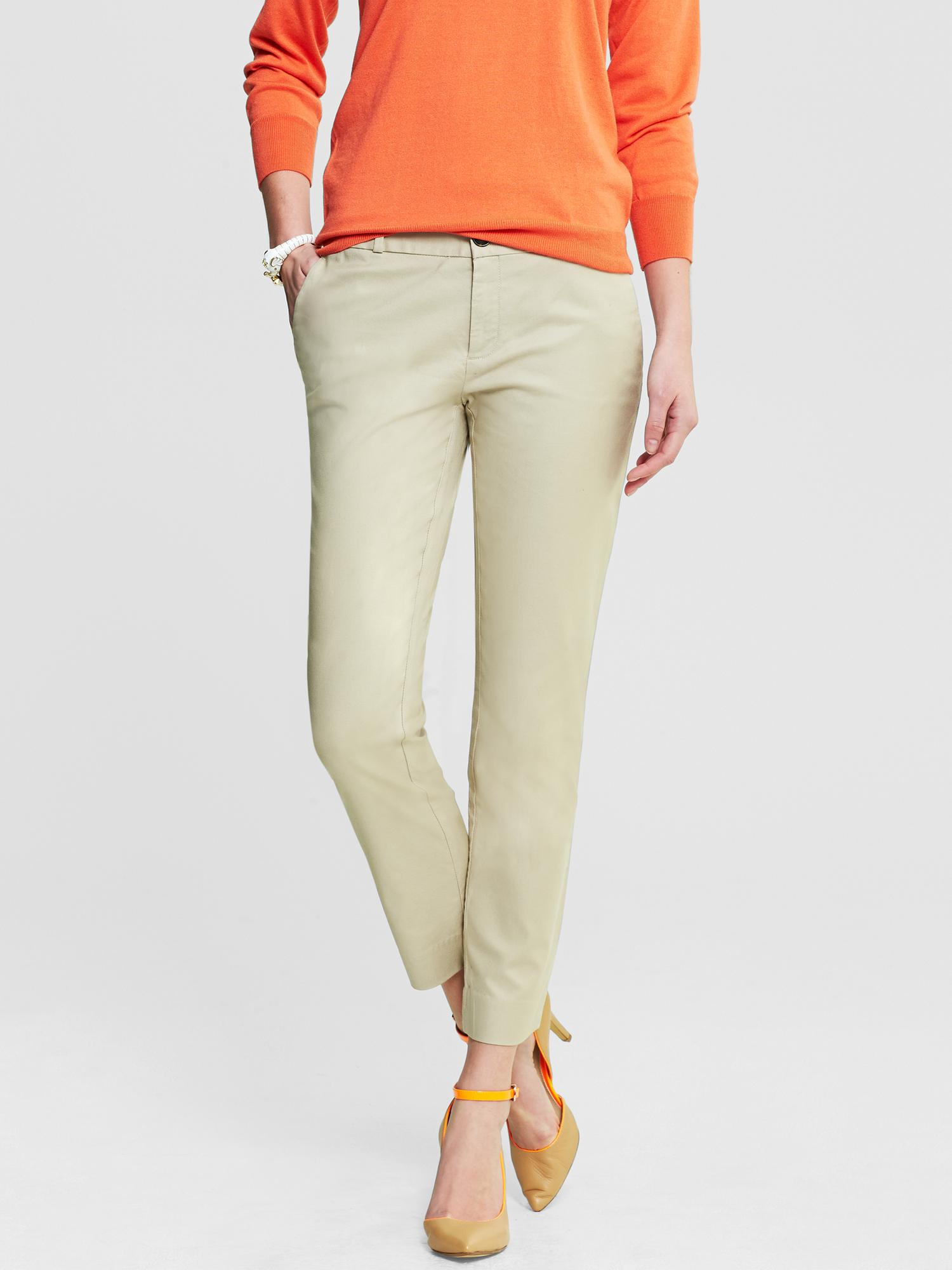 Banana Republic Camden Fit Ankle Pant In Beige Barley Lyst