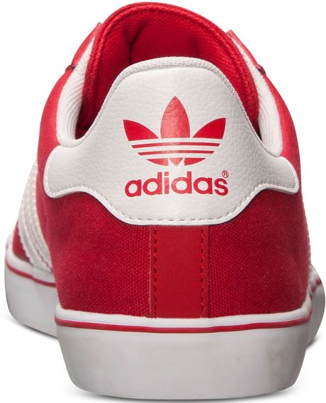 red and white adidas samoa