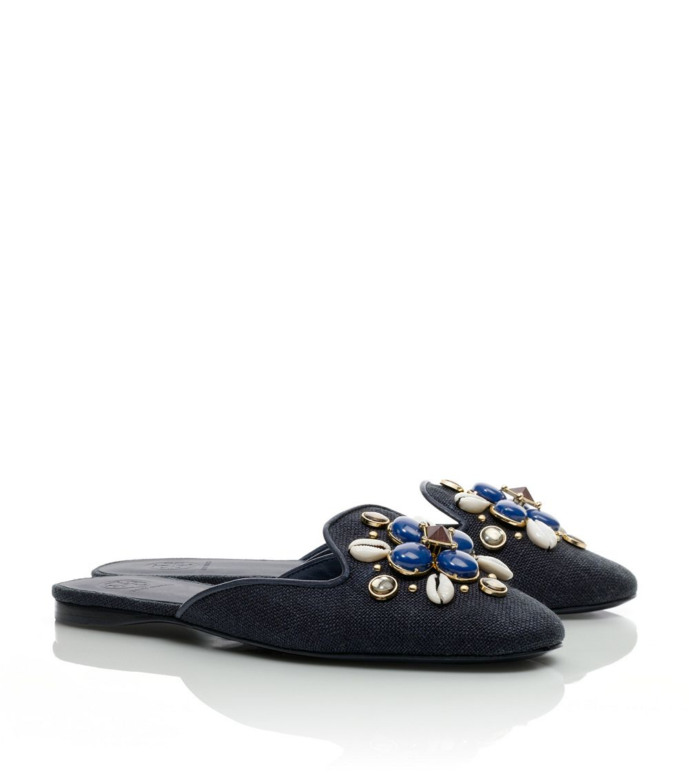 tory burch flat mules