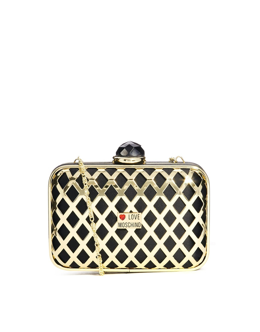 gold cage purse